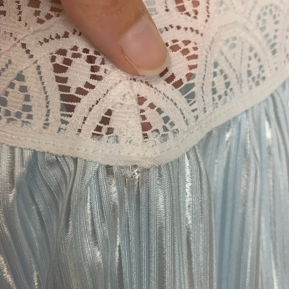 Vintage Sears Traditions Women’s Light Blue Nightgown Size Small Lace feminine - Picture 8 of 16